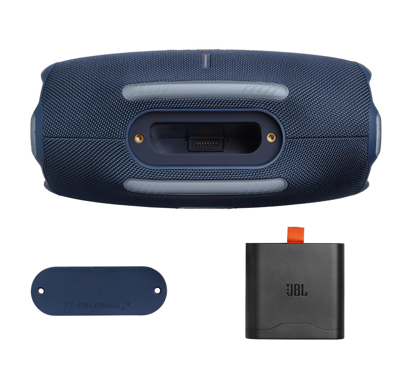 JBL Xtreme 4 Blue Portable Bluetooth Speaker w/divvi! Hardshell Case Bundle