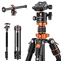 K&F CONCEPT 78 inch DSLR Camera Tripods with Magnesium Alloy Rotatable Multi-Angle Center Column,Load Capacity up to 22lbs/10kg