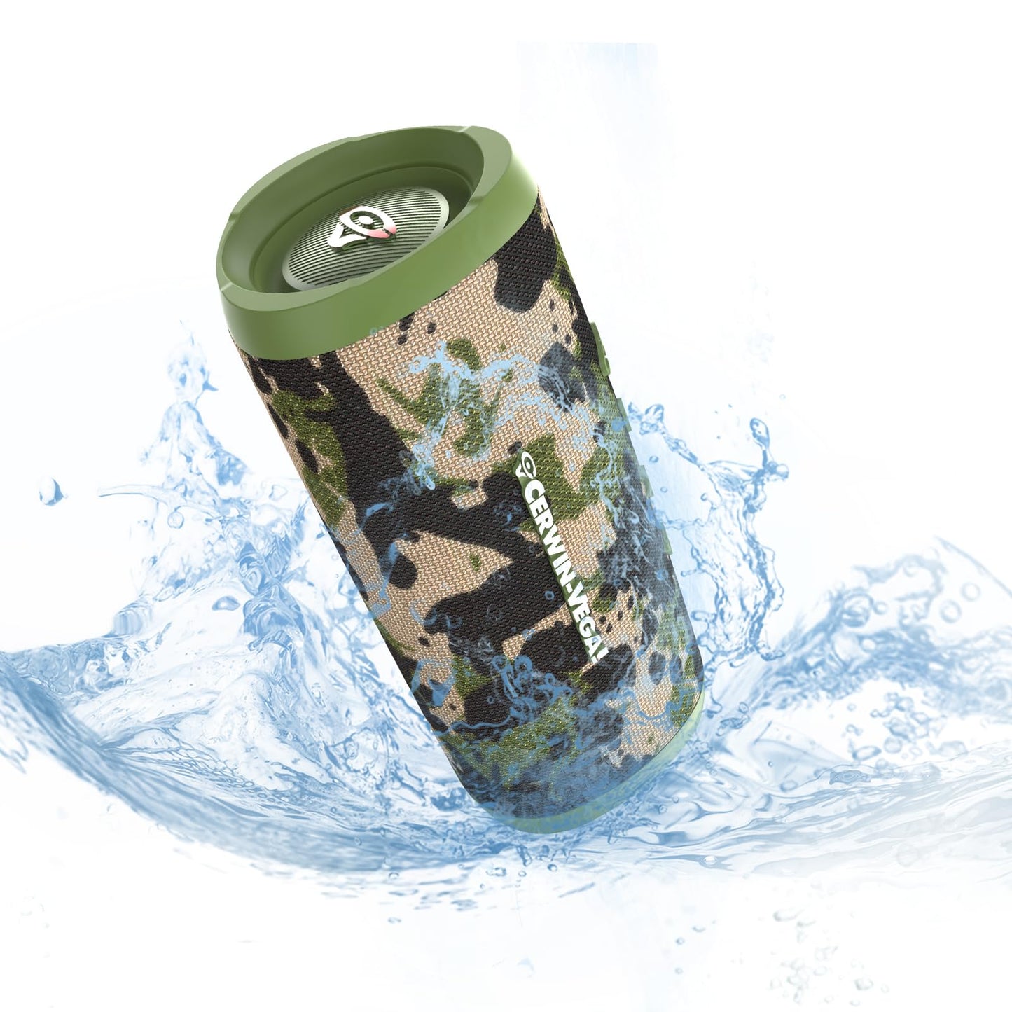 Cerwin Vega VEGAMINI VMCAMO Portable Bluetooth Hand Held Speaker with Strap,Camo