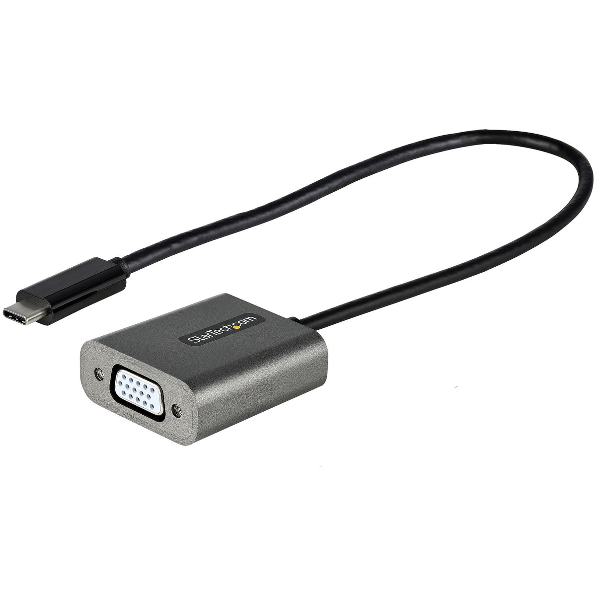 StarTech USB-C to VGA Adapter, 1080p, 12in Cable (CDP2VGAEC)