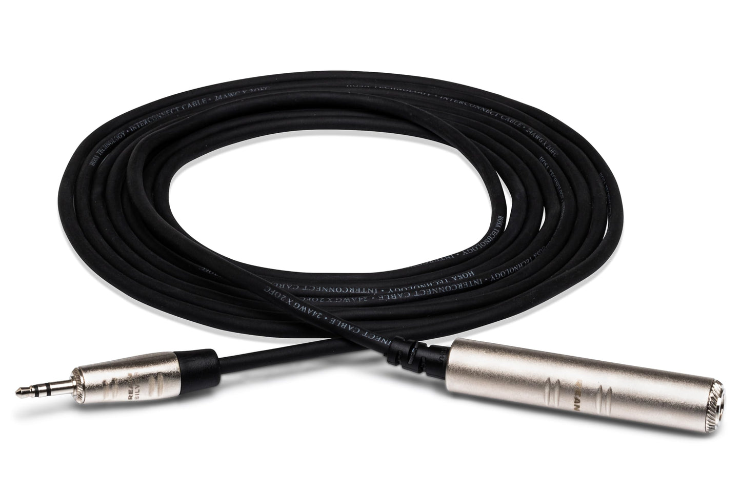 Hosa HXSM-010 Pro Headphone Adaptor Cable, REAN 1/4 Inches TRS to 3.5 Millimeters TRS, 10 Feet