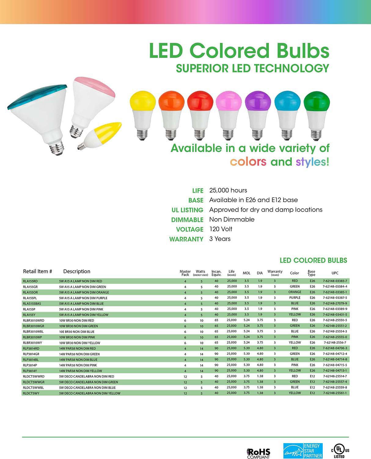 TCP 40W Equivalent, LED Blue Light Bulbs, Non-Dimmable