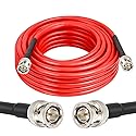 XRDS-RF 12G SDI Cable 25FT, 3G/6G/12G 75ohm RG6 BNC Cable Supports HD-SDI/3G/6G-SDI/4K for Video Security Camera Converter