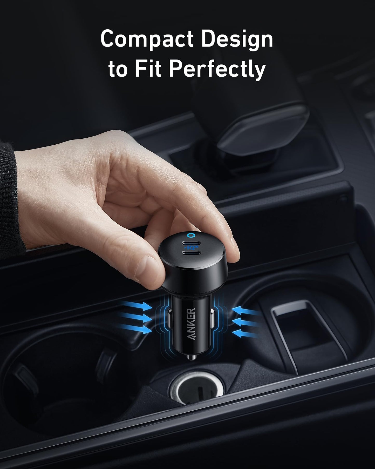 Anker USB C Car Charger, 40W 2-Port PowerIQ 3.0 Type C Adapter, iPhone 17 Car Charger, PowerDrive III Duo with Power Delivery for iPhone 17/17 Pro