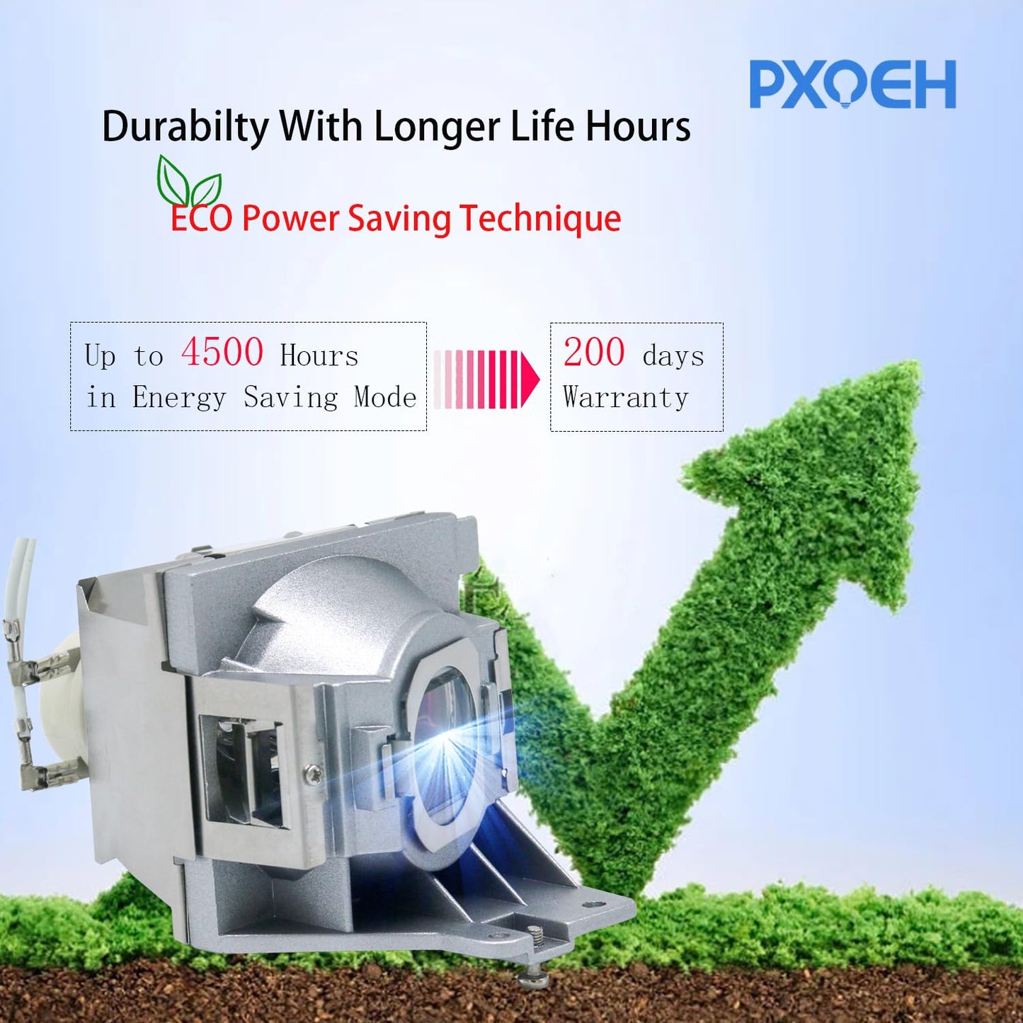 PXOEH A+ Quality RLC-092/RLC-093 Replacement Projector Lamp Bulb for VIEWSONIC PJD5153 PJD5155 PJD5255 PJD6350 PJD5555W PJD5555W PJD6550Lw PJD6551Lws