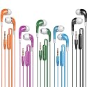 SP SOUNDPRETTY Bulk Earbuds with Microphone 10 Pack, Wired Earbuds Earphones Multicolor Headphones with mic for Kids for School for Classroom Students