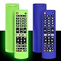 2Pack Silicone Case for LG AKB75095307 AKB75375604 AKB74915305 Remote, Alquar Shockproof Anti-Lost Remote Cover Holder Skin Sleeve Protector for LG