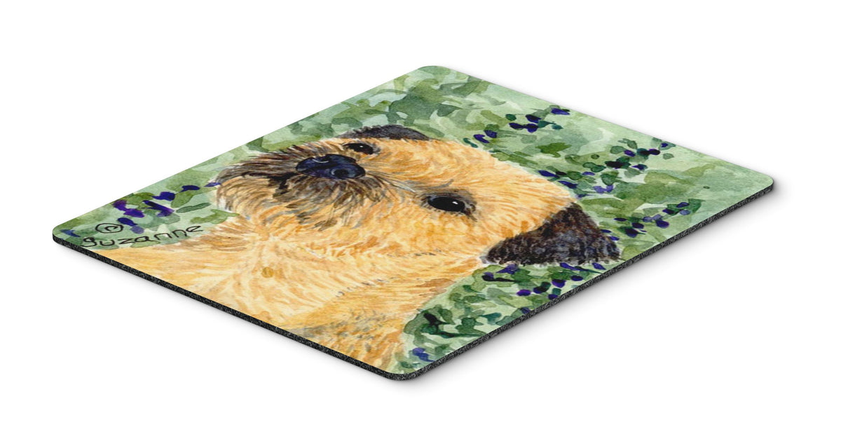 Caroline's Treasures SS8801MP "Border Terrier Mouse Pad, Hot Pad or Trivet" for Home Office Gaming Working Computers Laptop Mouse Mat,Washable Large