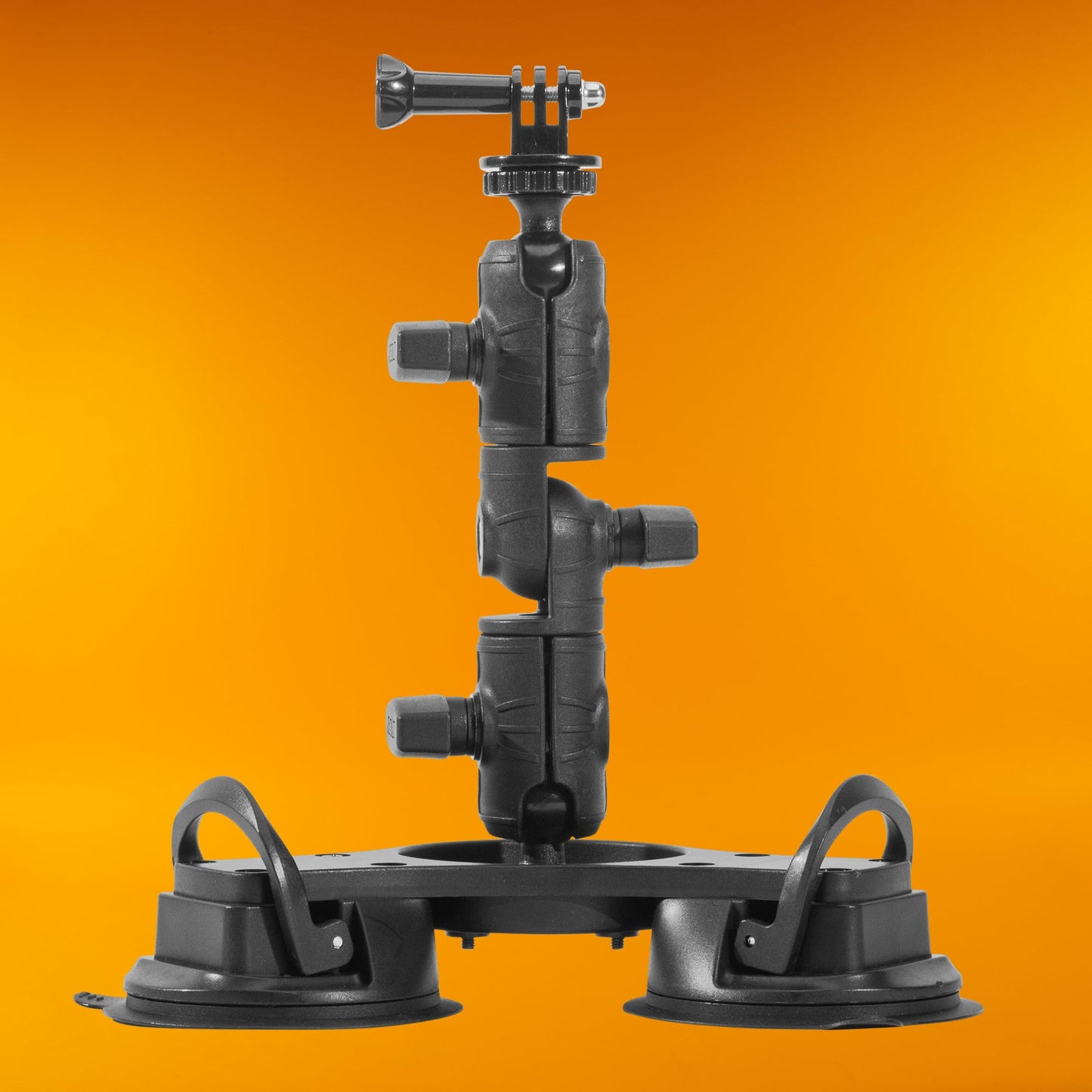 iBOLT Action Camera IncrediBOLT 360 Heavy Duty Dual/Double Suction Cup Mount for Action Cameras and 1/4 20 Accessories
