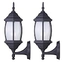 Canarm IOL73TBK Outdoor Lantern Twin Pack, Black