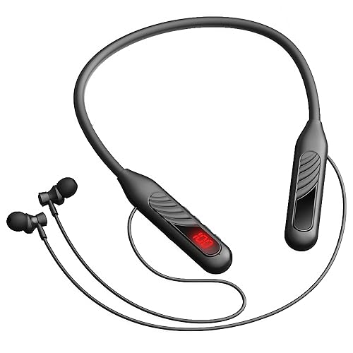 VLDCO 80Hrs Extra Long Playtime Neckband Wireless Earphones Headphones, V5.3 Headphones Stereo Bass in-Ear Headsets with Mic, Waterproof Earphones…
