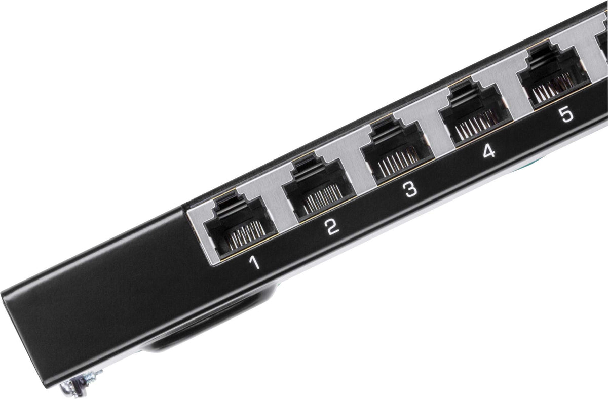 TRENDnet 8-Port Cat6A Shielded Patch Panel,TC-P08C6AS,Wall Mount Ready