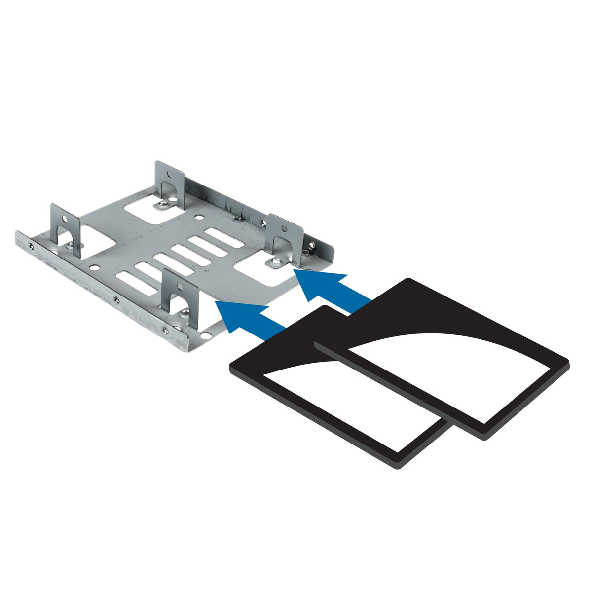 StarTech Dual 2.5in to 3.5in SATA Bracket Kit, TAA (BRACKET25X2)