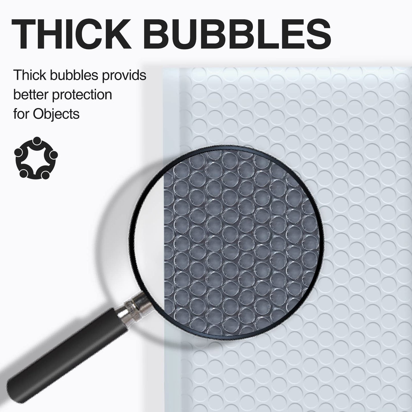 UCGOU Bubble Mailers 8.5x12 Inch White 25 Pack Usable Size 8.5x11 Poly Padded Envelopes #2 Medium Mailing Opaque Packaging Postal Self Seal Waterproof