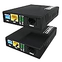 Ethernet Extender Kit Tupavco TEX-200 - Cable Extension up to 5000ft Over Phone Line or CAT5/6 Twisted Copper Wire (300Mbps Max Bandwidth) Single Cord