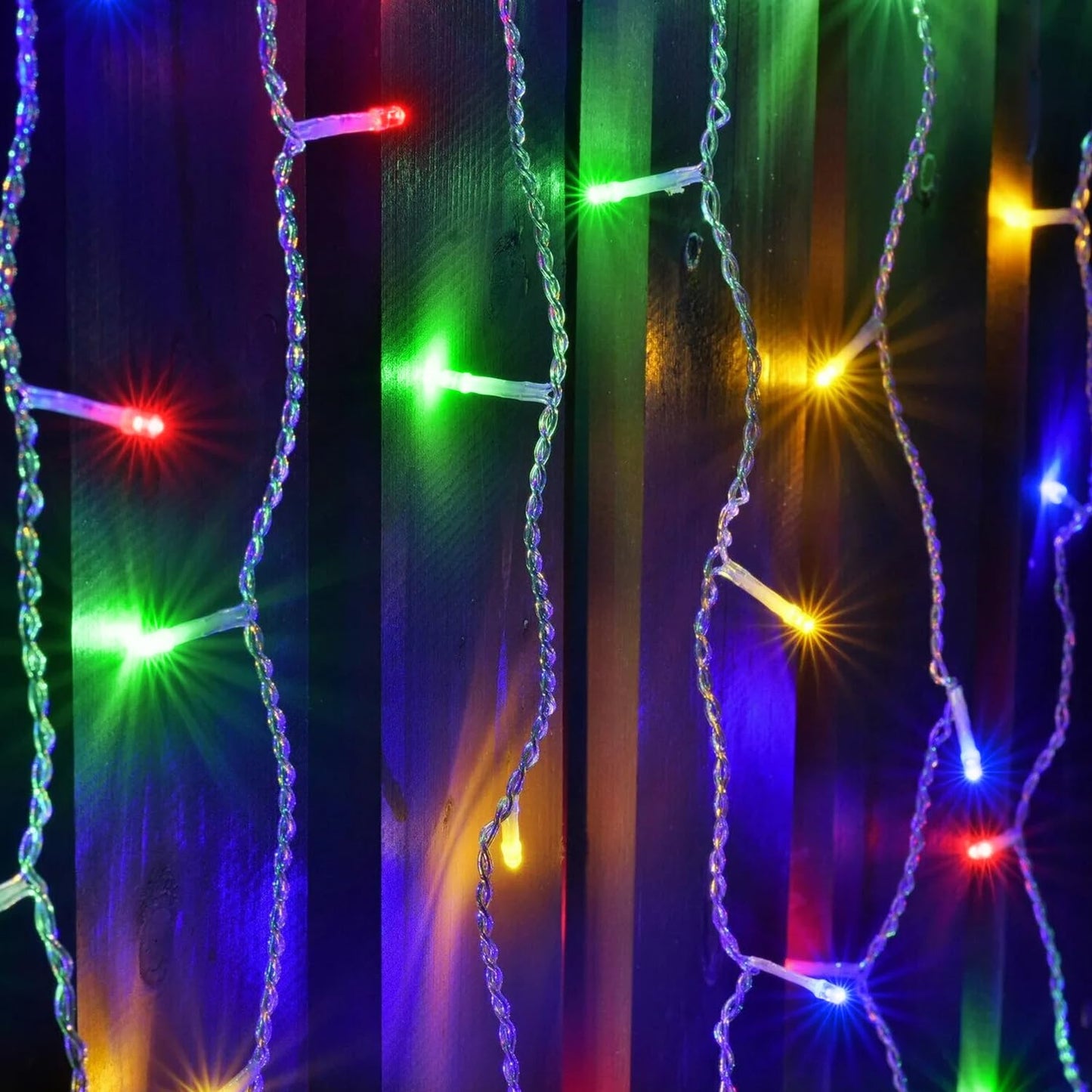 kemooie 400 LED Outdoor Curtain Lights, 26.2FT x 3.3FT Connectable 8 Lighting Modes for Christmas Decorations Bedroom Wall Party Garden Decorations