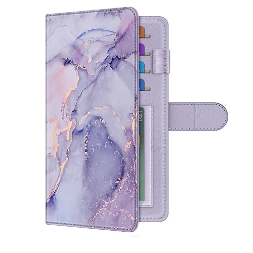 FINTIE Checkbook Cover for Personal Checkbook, RFID Blocking Big Capacity Standard Register Duplicate Checks with Pen Holder, Cards Slots