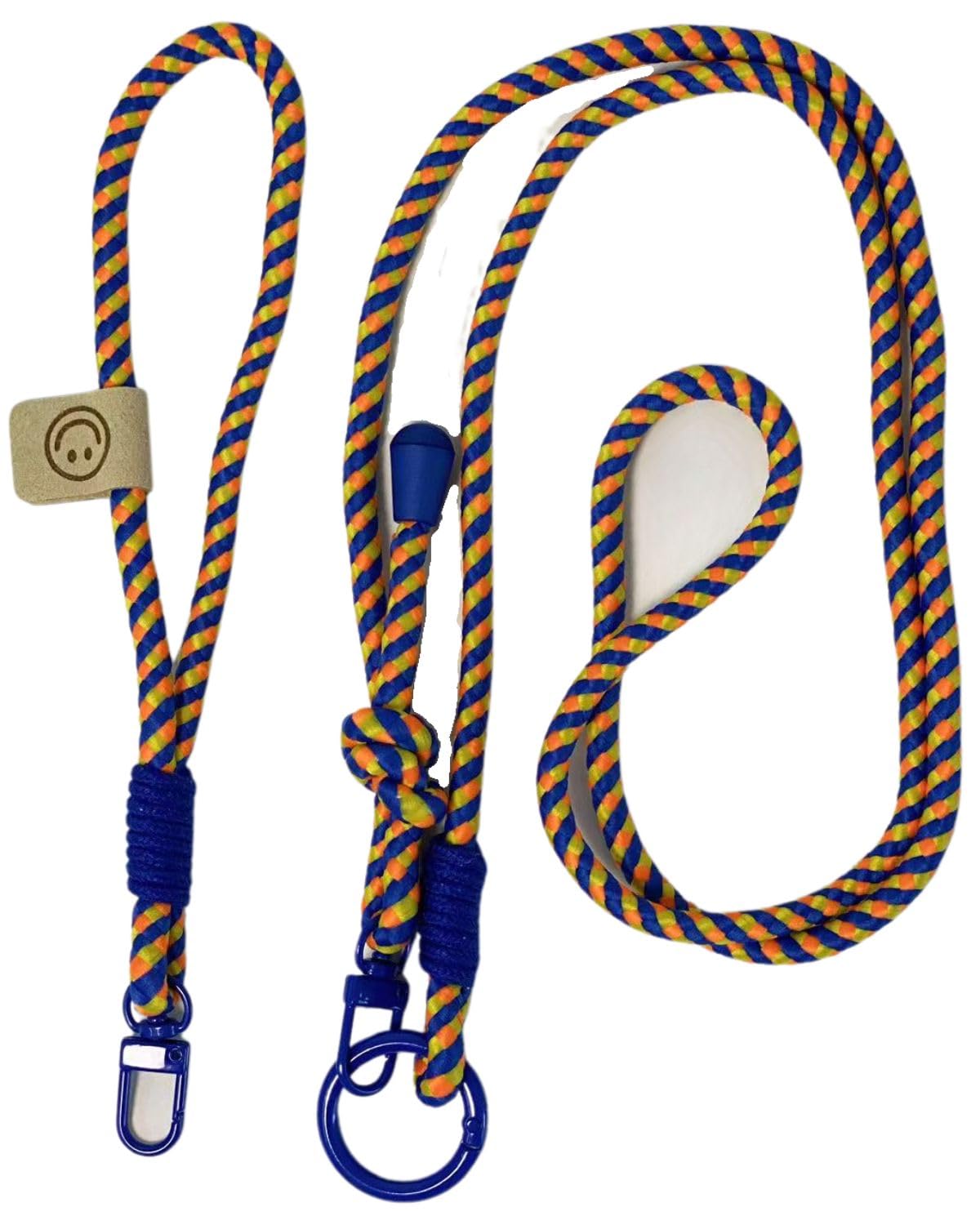 Aecrlos 2-in-1 Cell Phone Lanyards, Blueyellow
