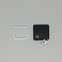 Dolphin.dyl(TM) Replacement Individual Key Cap for US New MacBook Pro A1989 A1990 Key Keyboard(Key Cap with Hinge) (fn)