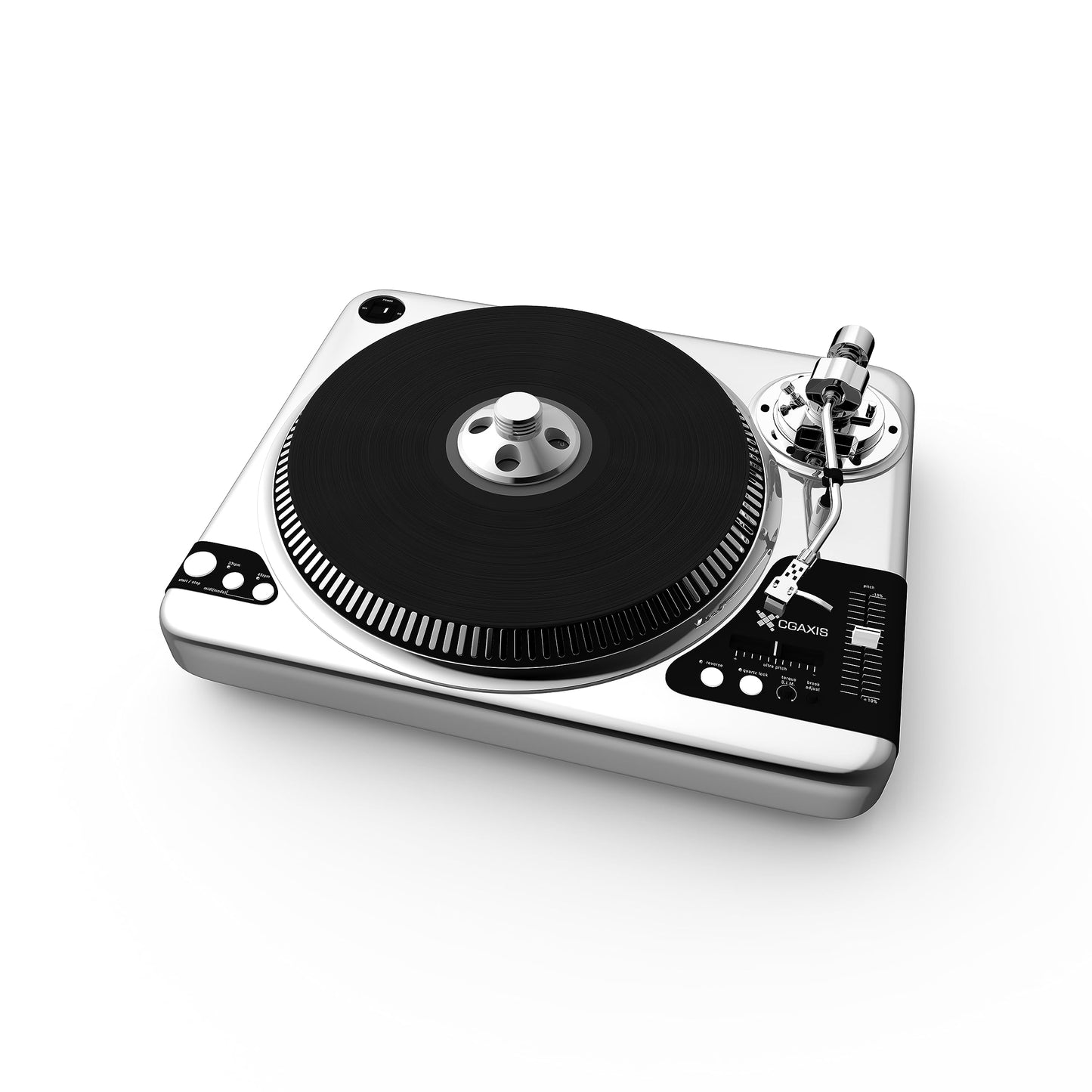 Moonsaudio Record Weight Stabilizer Aluminium Alloy Disc Stabilizer 3”x1.26” for LP Vinyl,Turntable (Silver)