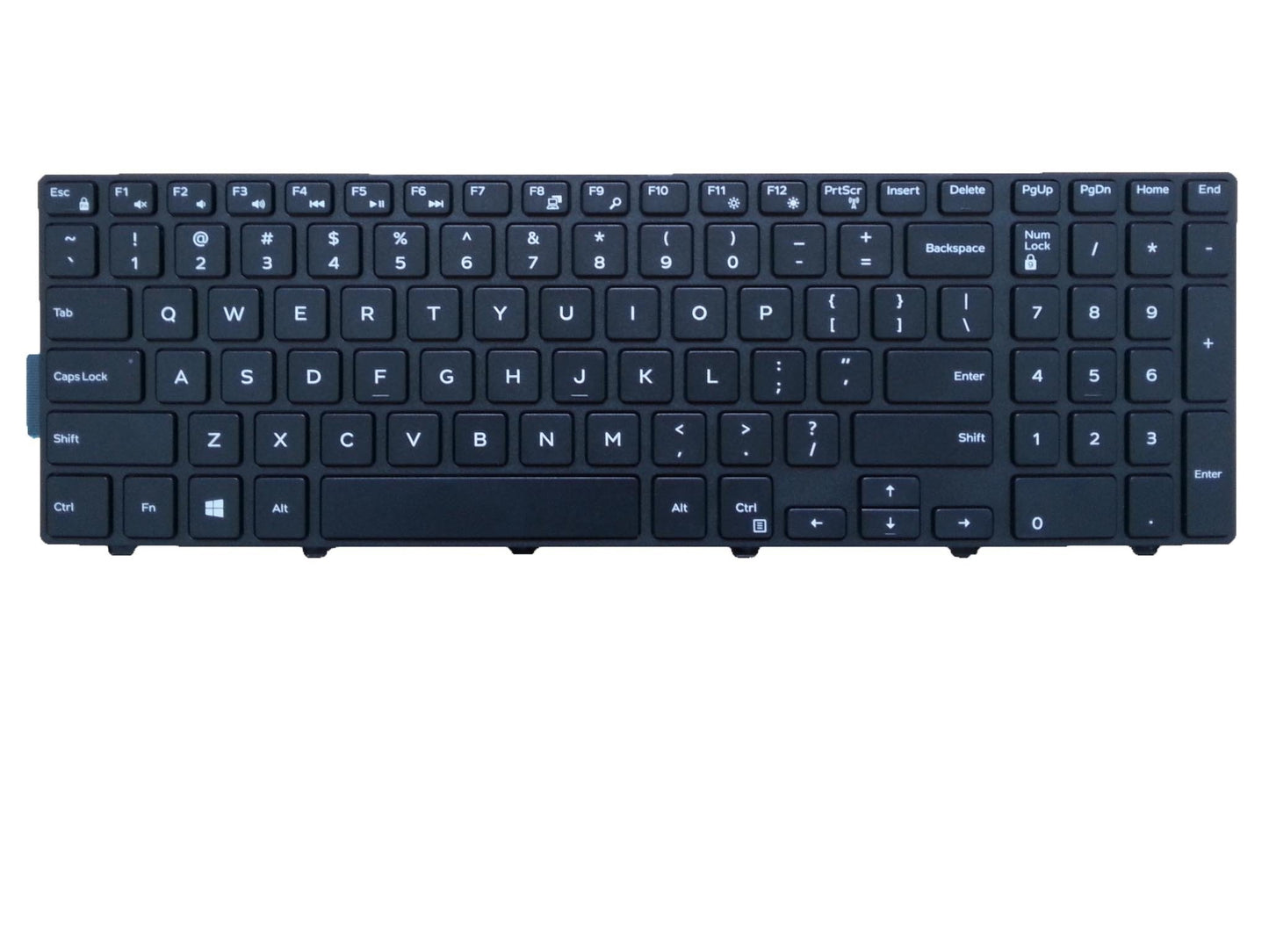 New US Layout with Frame Non-Backlit Laptop Keyboard for Dell Inspiron 15 (3541) 15 (3542); Fit P/N JYP58 0JYP58 CN-0JYP58 NSK-LR0SW 1D 490.00H07.0D1D
