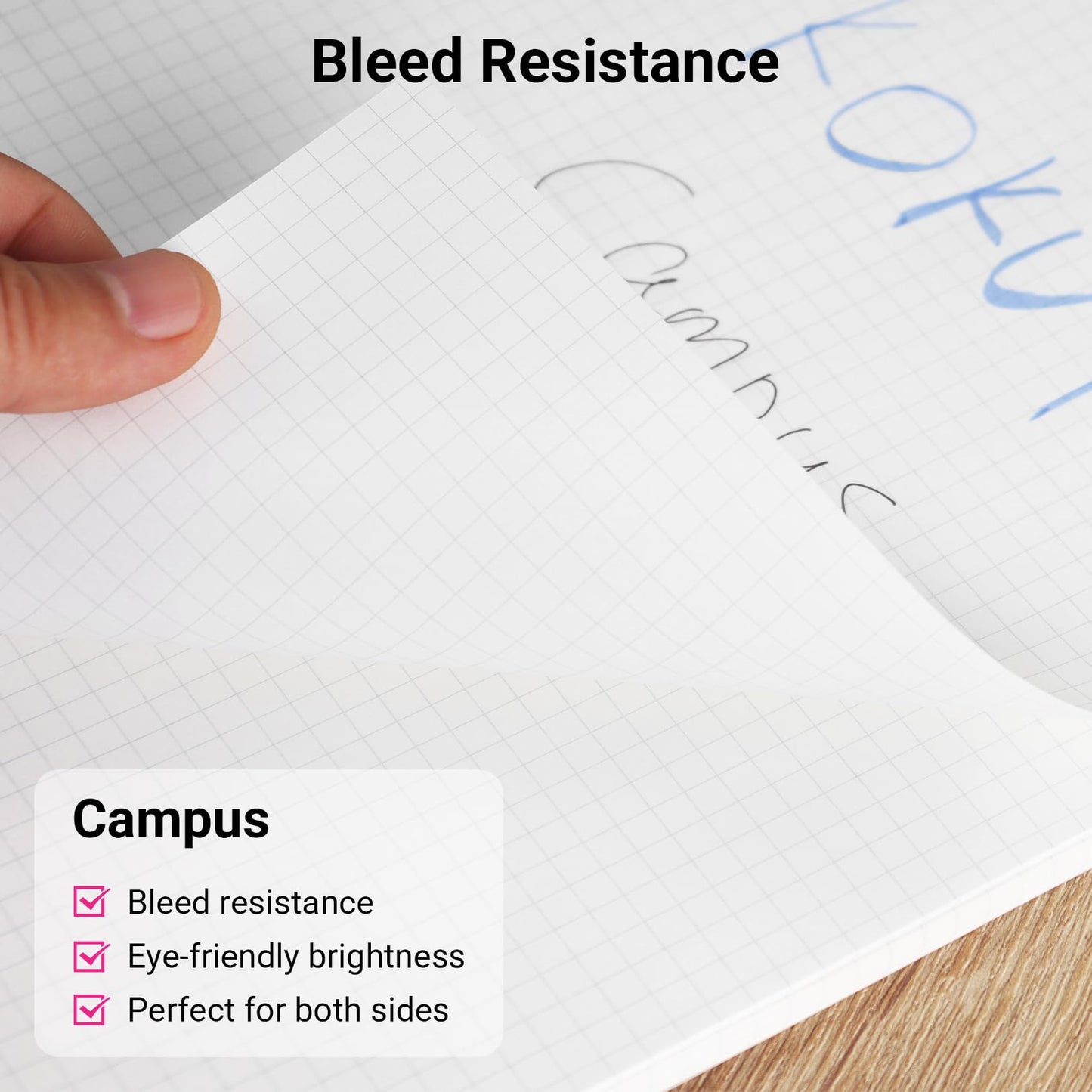 Kokuyo Campus Loose Leaf Paper for Binders, Sarasara Smooth Writing, B5, B 6mm Dotted Ruled, 26 Holes, 36 Lines, 100 Sheets, pH Neutral, Bleed