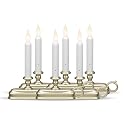 Xodus Innovations FPC1525P-6 Battery Operated LED Window Candle with New Hot Spot Technology and Dusk to Dawn Light Sensor, Plastic Silver/Pewter Base