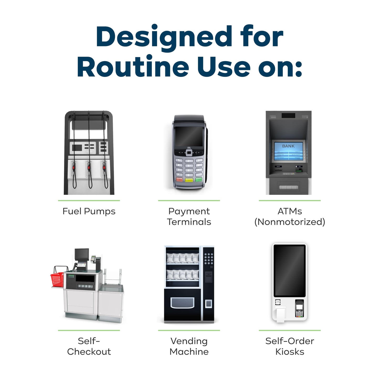 KICTeam - Waffletechnology® Cleaning Cards for Card Reader Payment Machines (40 Cards) - Presaturated with Quick Drying Solution - Made in USA