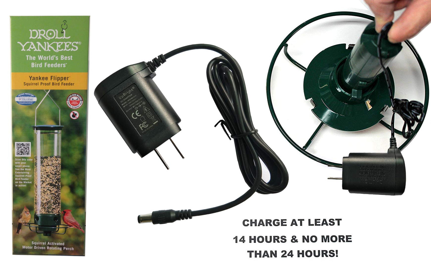 UpBright 4.5V 5.2V AC/DC Adapter Compatible with Yankee Flipper DSC-3PFB-05 FUS 052055 DSC-3PFB-05FUS FUS052055 Bird Feeder Droll Yankees DSA-6PG-05…