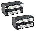 Kastar Battery (2-Pack) Replacement for NP-F770, NP-F750, NP-F730 CCD-RV100 CCD-RV200 CCD-SC9 CCD-TR1 CCD-TR940 Camera CN-126 CN-160 CN-216 CN-304 YN