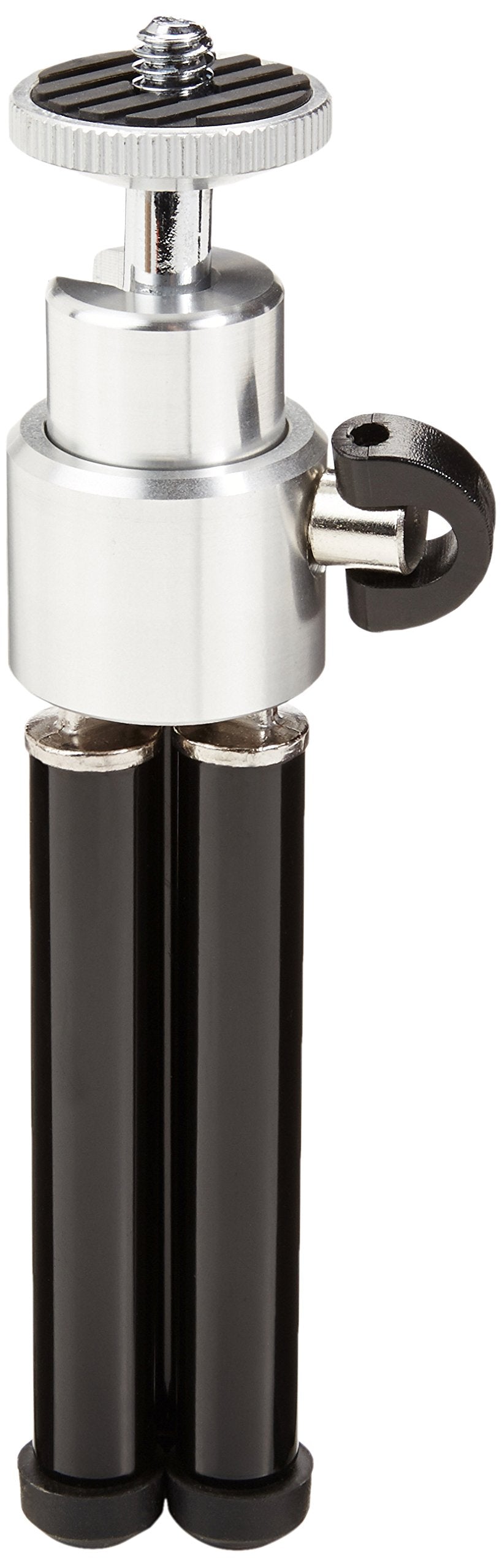 Amazon Basics Lightweight Portable Mini Travel Tripod with 360° Ball Head, Adjustable Height, Desktop, Black