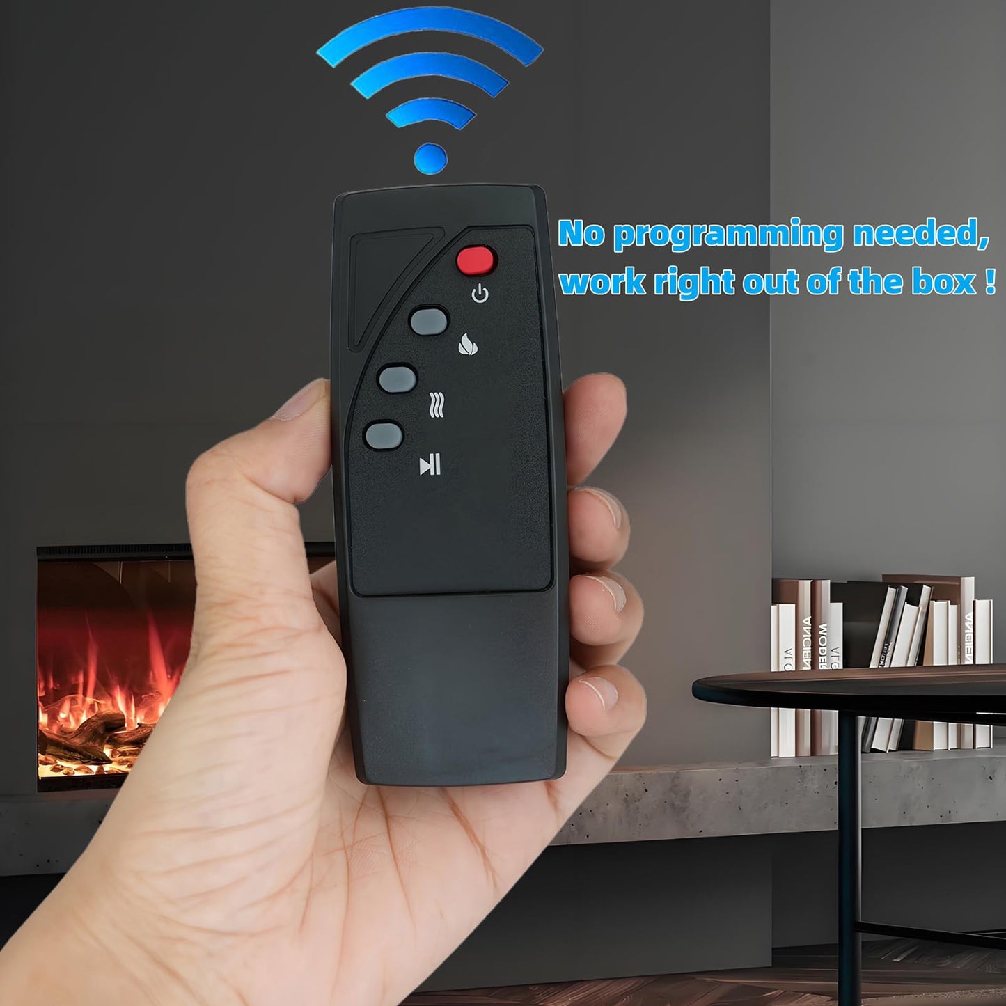 Replacement Remote Control Compatible for Twin Star ChimneyFree ClassicFlame Dura Flame Fireplace Stove Heater DFI020ARU DFI020ARU-A004 DFI030ARU