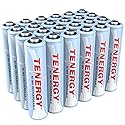 Tenergy AAA Rechargeable Battery, High Capacity 1000mAh NiMH AAA Battery, 1.2V Triple A Batteries 24 Pack