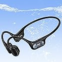 IP68 Waterproof Swimming Headphones, Bone Conduction Liquid Silicone Bluetooth Headphones, Built-in 32GB MP3 Player, Soft and Lightweight Open-Ear…