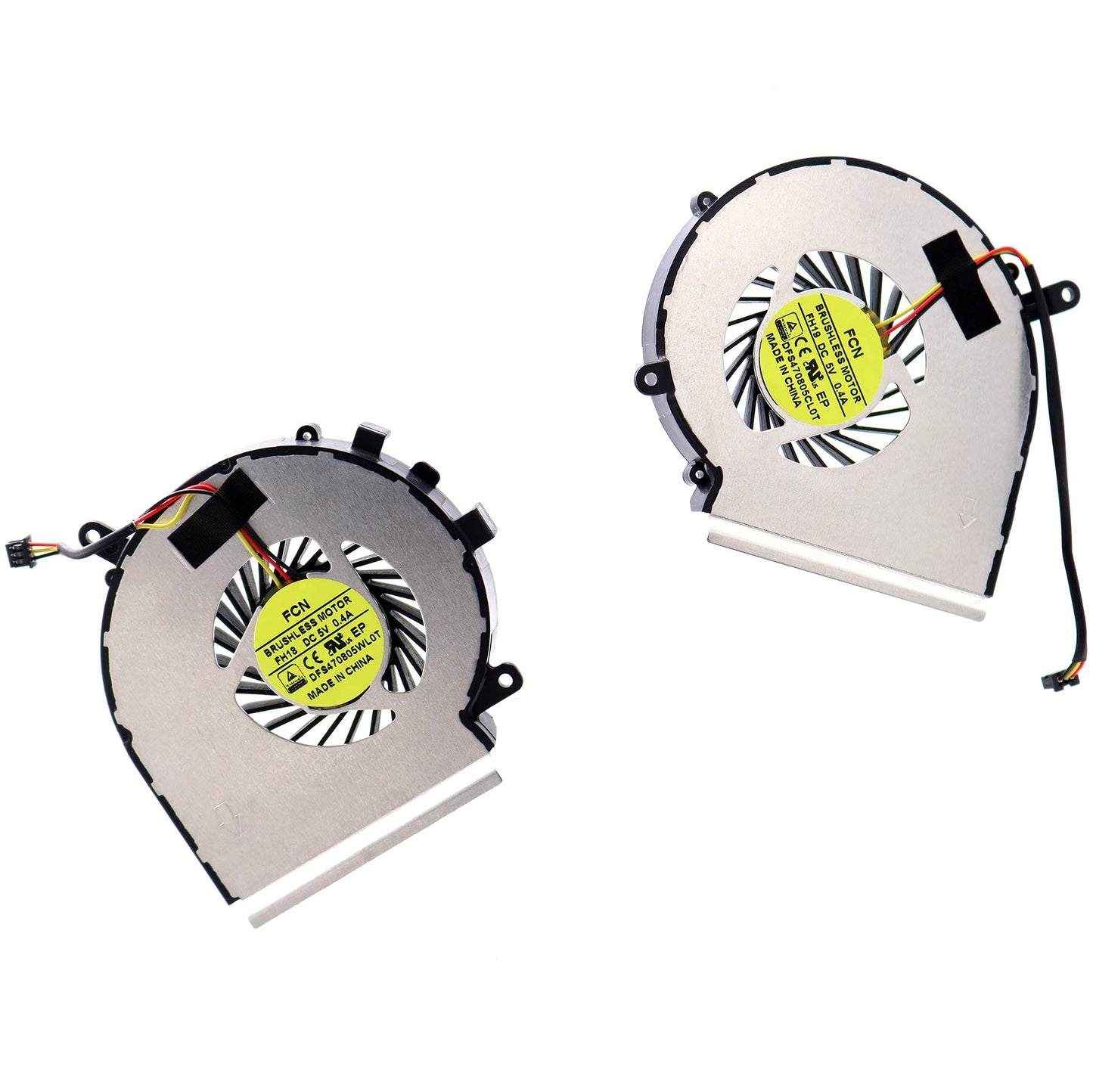 Deal4GO 3-pin 3-Wire CPU Cooling Fan DFS470805CL0T FH19 w/GPU Fan Cooler DFS470805WL0T FH18 for MSi GE62 GE62VR GE72 PE60 PE70 GL62 GL72 GP62 GP72