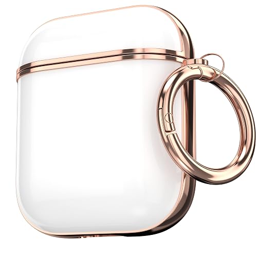 Maxjoy for AirPods Case, Cute AirPod Case Protective Hard AirPod 2 Cover for Women Men with Keychain for AirPods 2nd 1st Generation Charging Cover