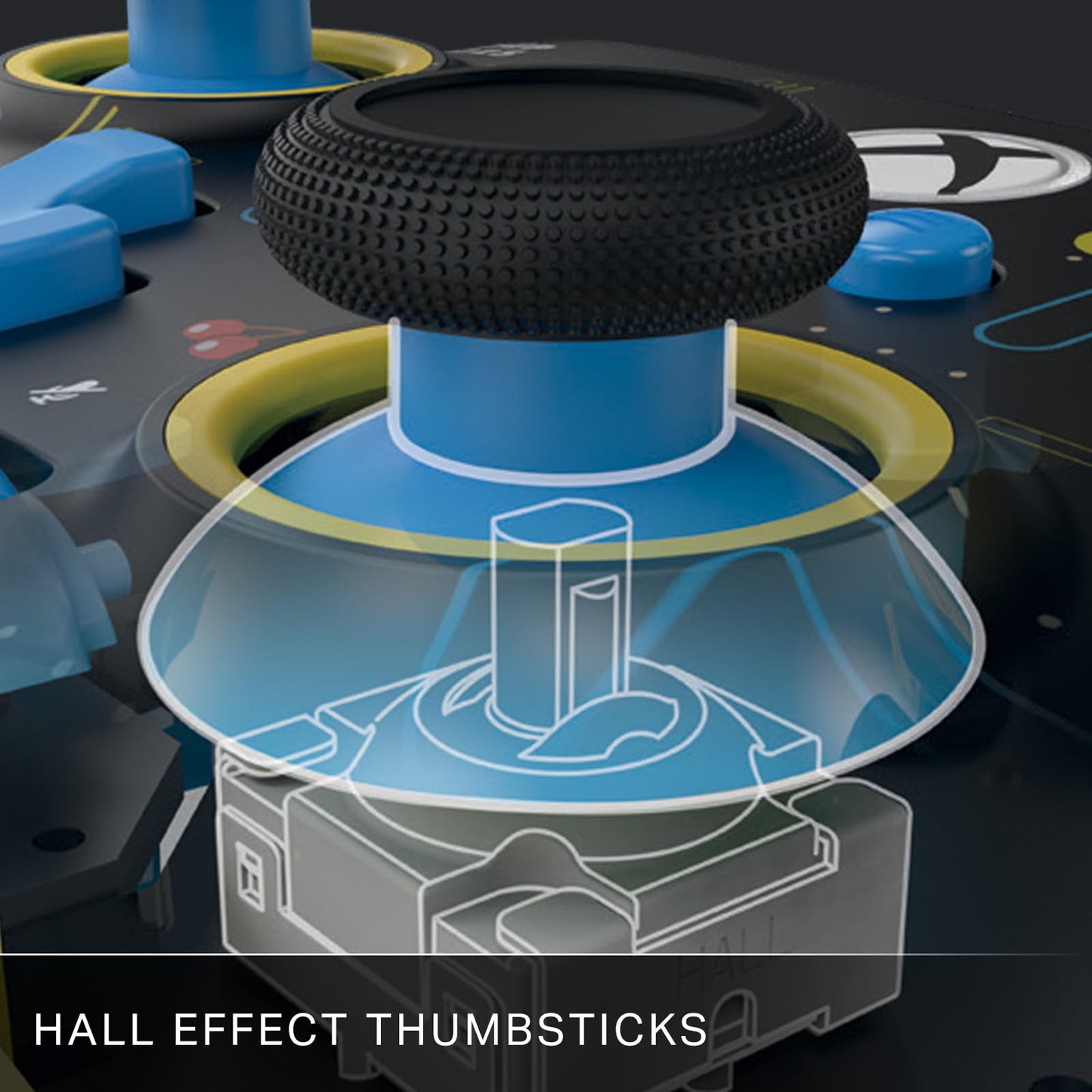 PowerA Wireless Controller for Xbox Series X|S - PAC-MAN SE, hall effect thumbsticks, low latency wireless, officially licensed, works with Xbox One