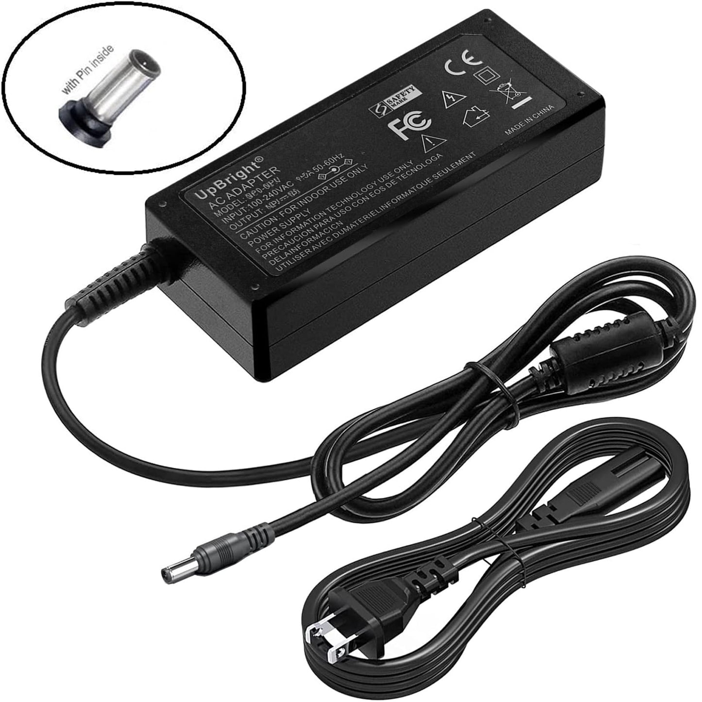 UpBright 14V AC/DC Adapter Compatible with Samsung CF390 C24F 390 C24F390F C24F390FH C27F390FHE LC24F390FHNXZA C24F390FHU C24F396FHN C24F396FH…