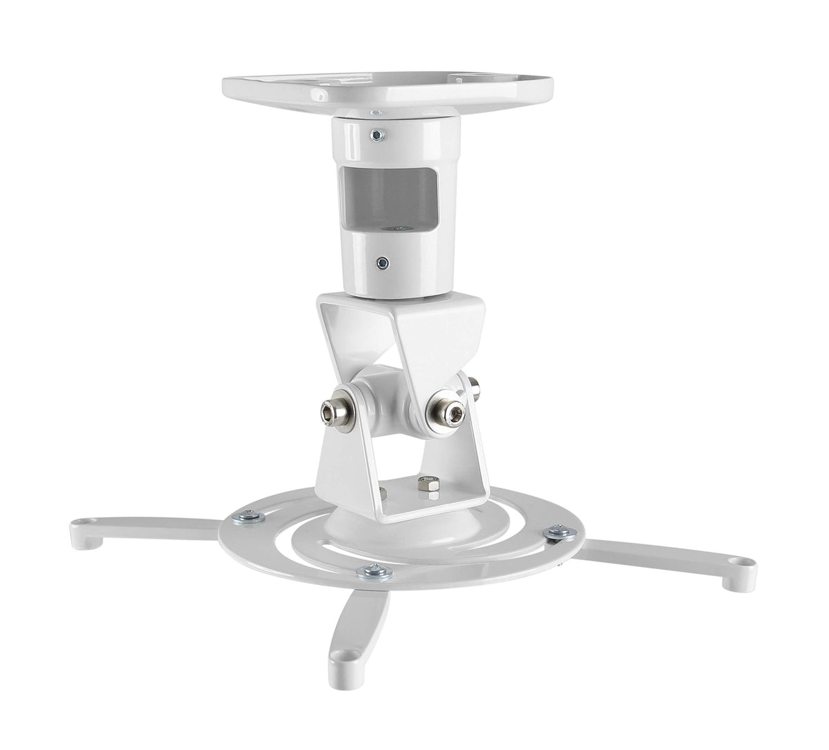 AMER Projector Mount - Ceiling Bracket LCD DLP Tilt 360° Swivel 30lbs (White)