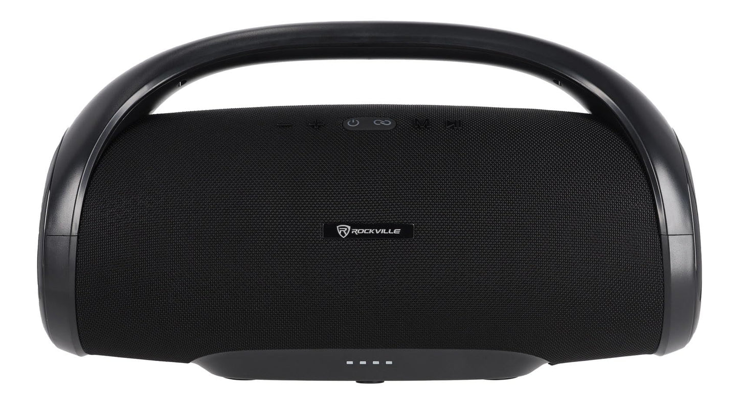 Rockville Canon-XXL Portable Bluetooth Speaker, Deep Bass, 60W, TWS, 24hr Battery, Water Resistant, EQ, SD/USB, AUX, Perfect for Parties, Outdoor Use