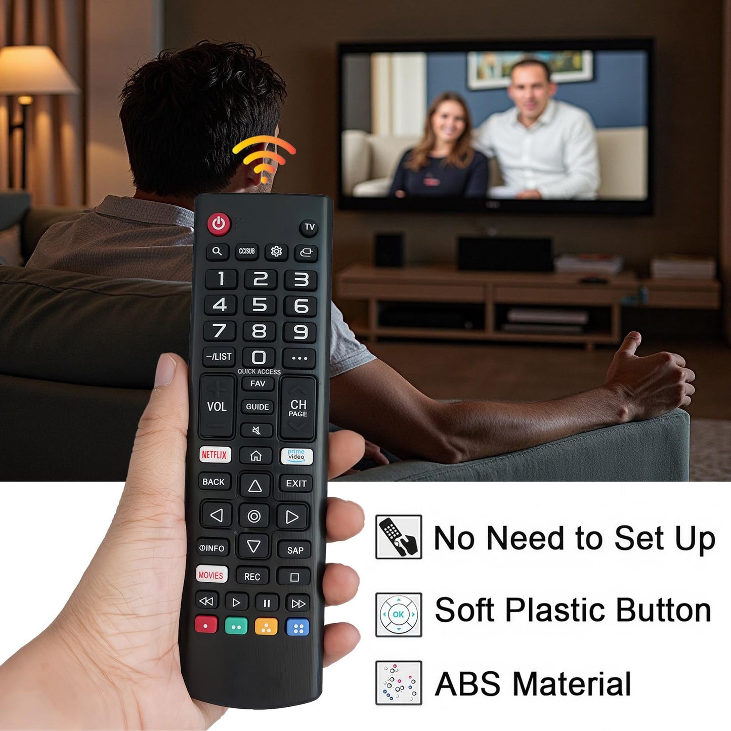 Replacement Remote Control Compatible for LG TV 70UM6970PUA 75UM6970PUB 55UM6910PUC 65UM7100PUA 75UM7100PUA 43UM6910PUA 55UM7100PUA