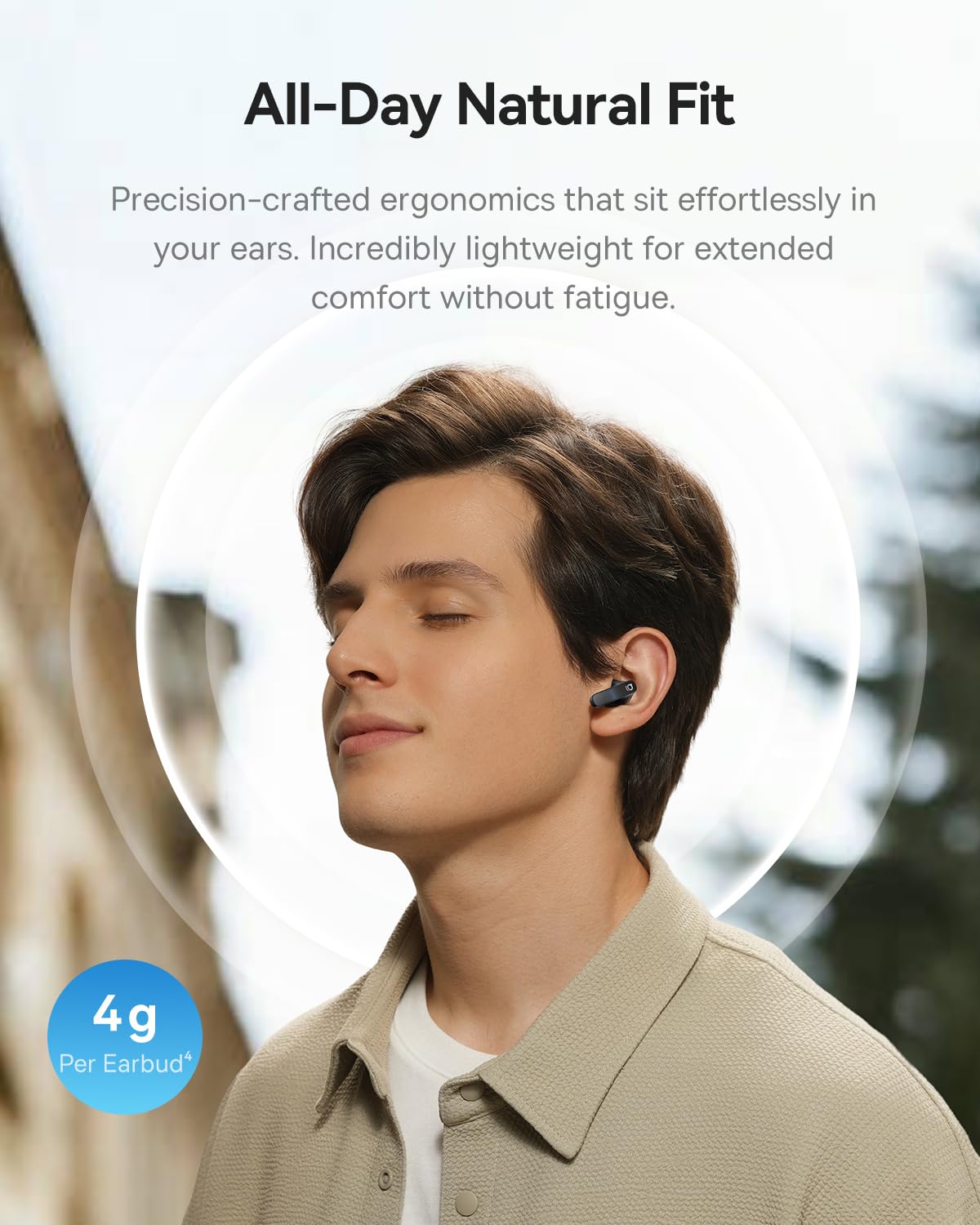 Baseus BS1 NC Semi-in-Ear Noise Cancelling Earbuds with Adaptive Hybrid ANC, No Ear Pressure, Hi-Res Audio (LDAC), 40H Playtime, 4g Ultra-Lightweight…