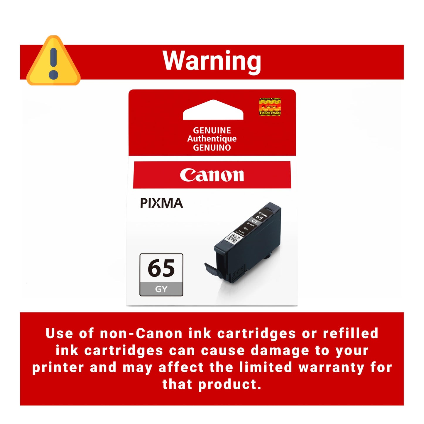 Canon CLI-65 Genuine Gray Ink Tank, Compatible with PIXMA PRO-200, and PIXMA PRO-200S Printers