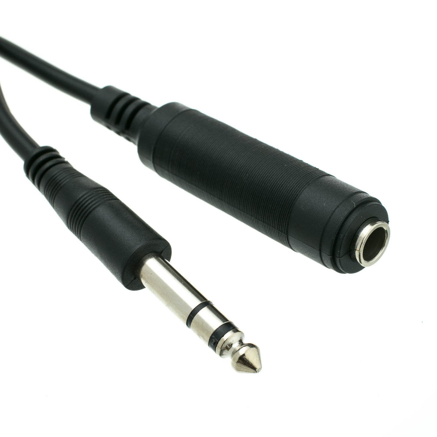 CableWholesale 1/4 Inch Stereo TRS Extension Cable, 15 feet 1/4" Stereo Male to 1/4" Stereo Female Plug for Electric Instruments (Guitar, Keyboard…