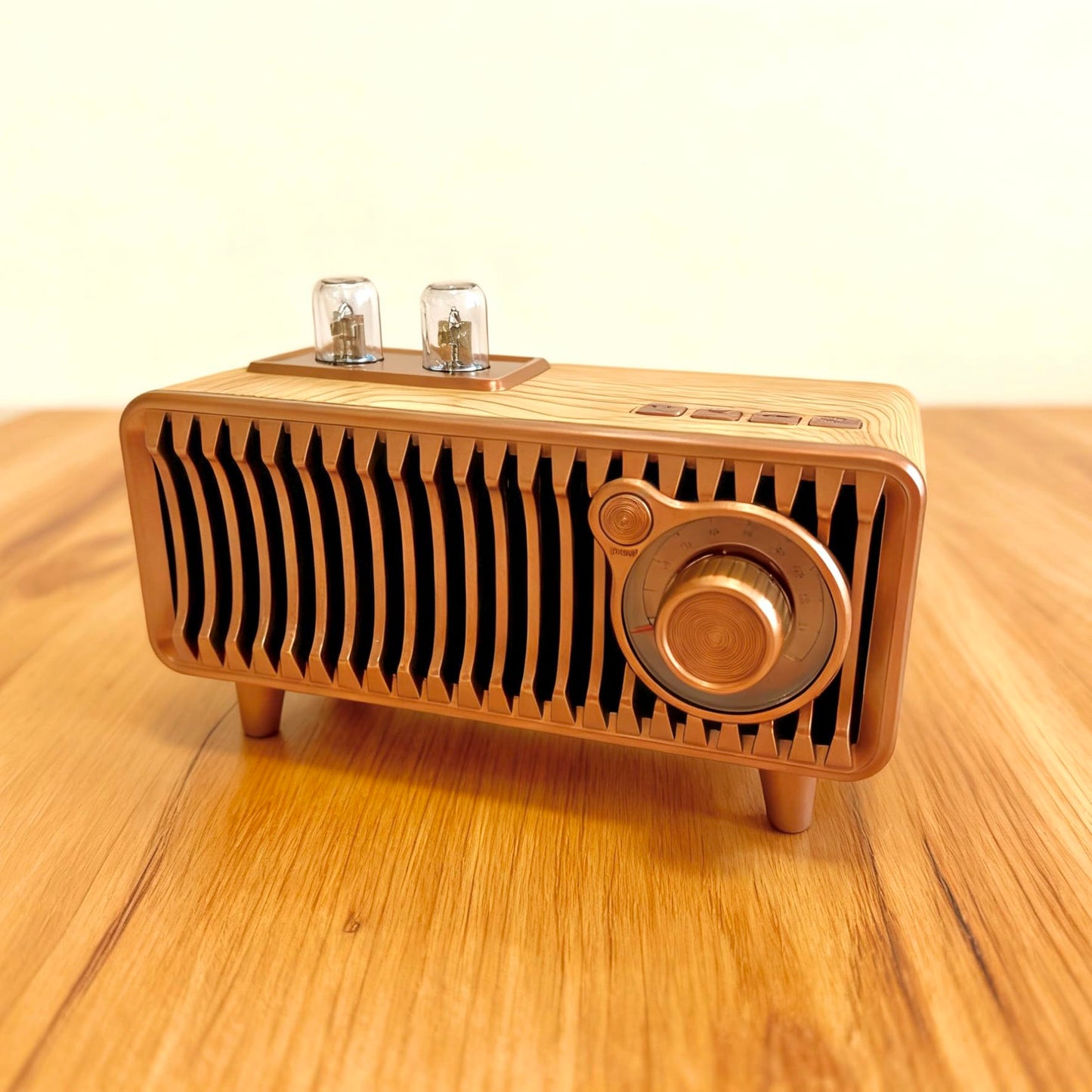 YIONGTAF Retro Portable Rechargeable FM Radio Bluetooth Speaker with Dual Speaker Stereo, AUX/USB/TF/MP3 Player, TWS Connection Supported - Ideal