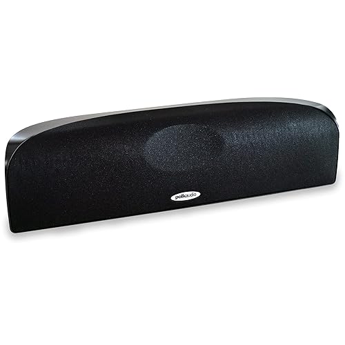 Polk Audio TL1 Center Channel Speaker, Center Speakers for Home Theater (Each, Black)