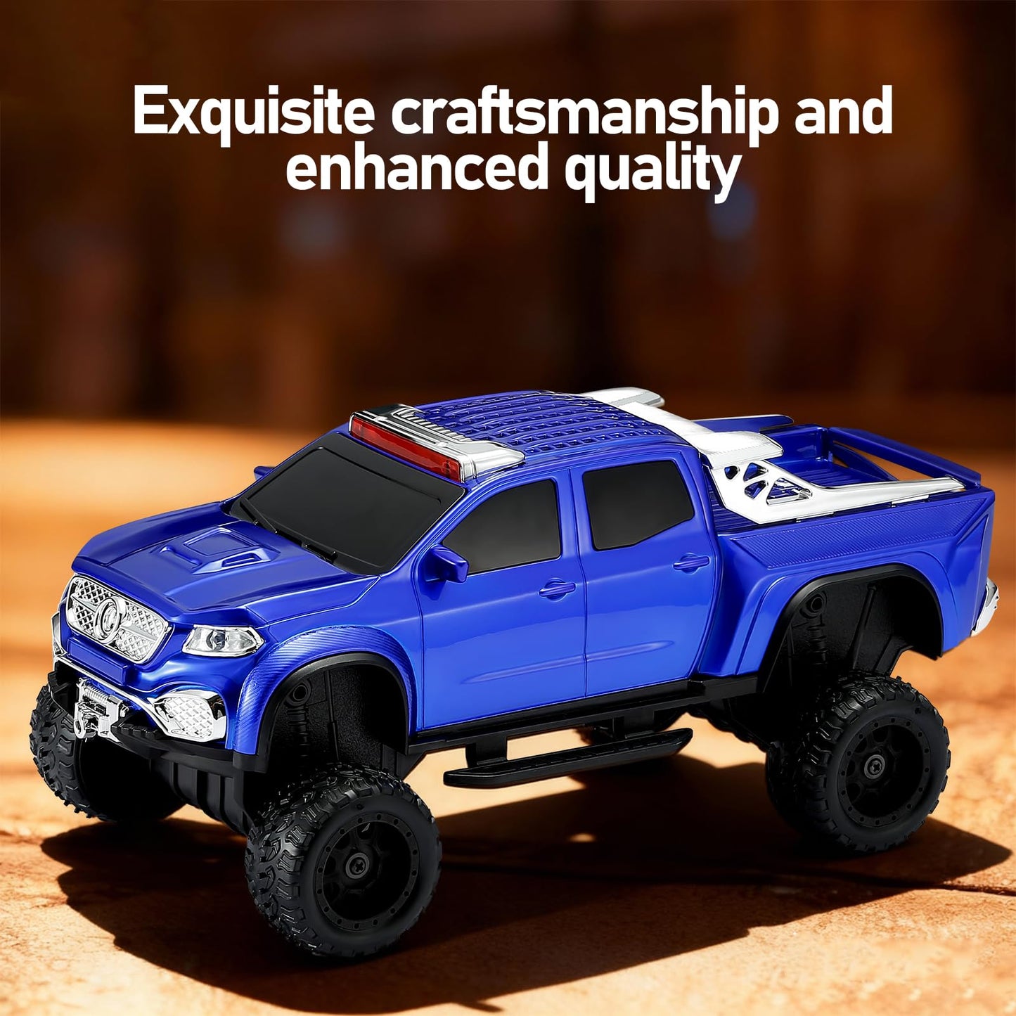 WSTER WS-X65 Pickup Truck Replica Bluetooth Speaker - HD Sound, FM Radio, TWS Stereo, LED Party Lights, USB/TF Playback, Built-in Mic - Cool Portable