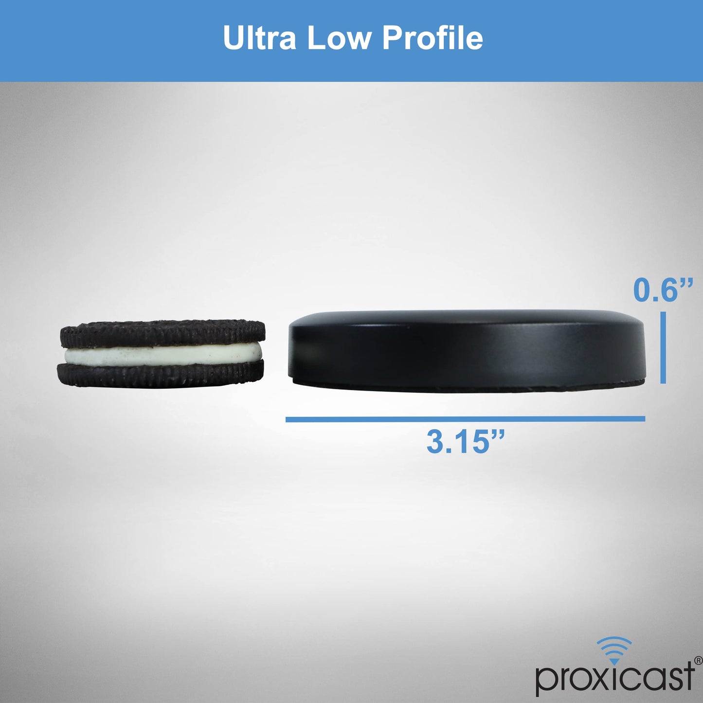 Proxicast Ultra Low Profile MIMO 4G / 5G Omni-Directional Magnetic/Adhesive Mount Antenna for Verizon, AT&T, T-Mobile Modems & Routers with SMA or TS9