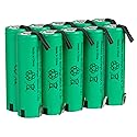 Tenergy AA 1.2V NiMH 2000mAh Flat Top Rechargeable AA Batteries with Tabs, 10 Pack