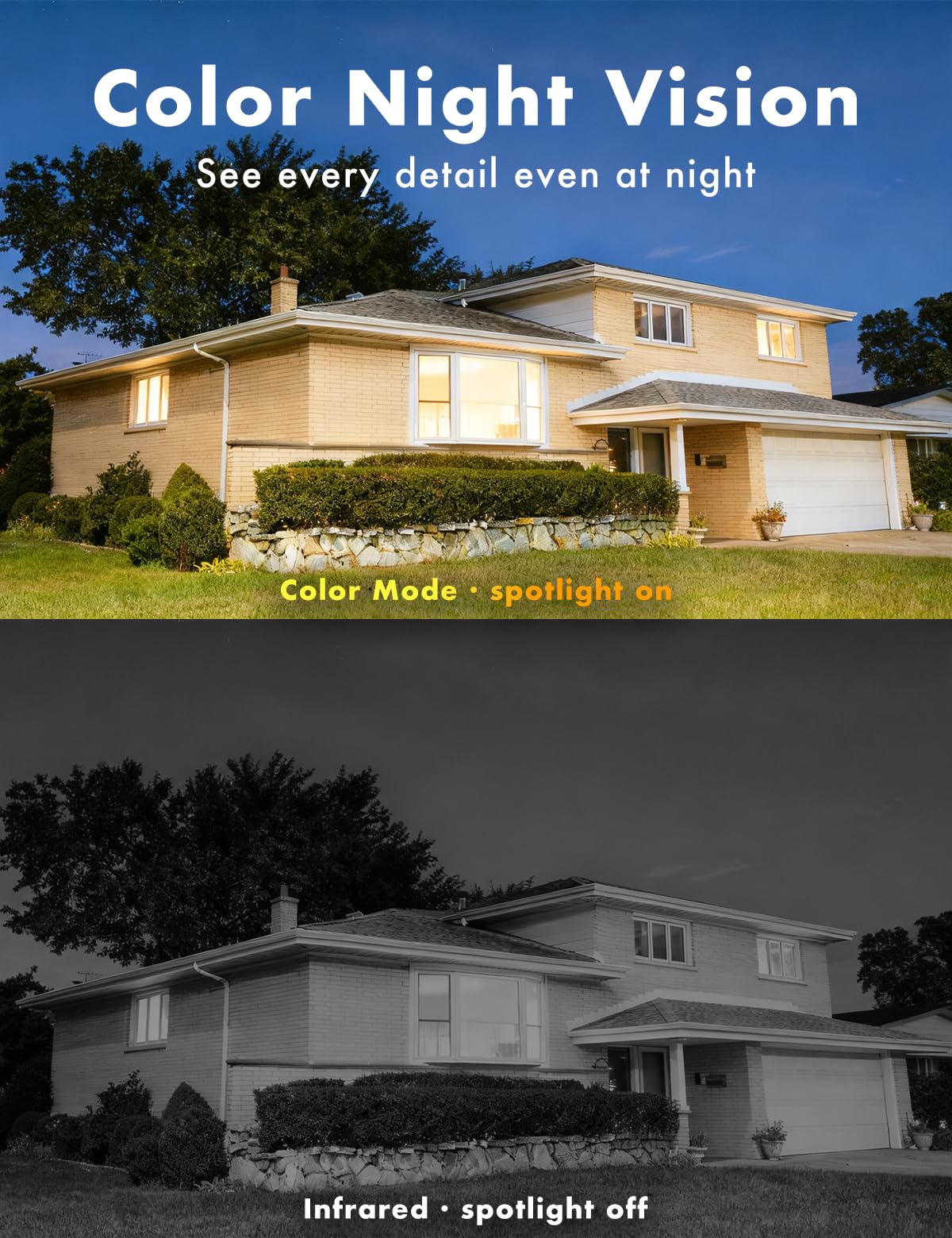 FAMVIVA Solar Security Cameras Wireless Outdoor, 2K/3MP Battery Powered Camera with Integrated Solar Panel, AI Motion Detection, Color Night Vision